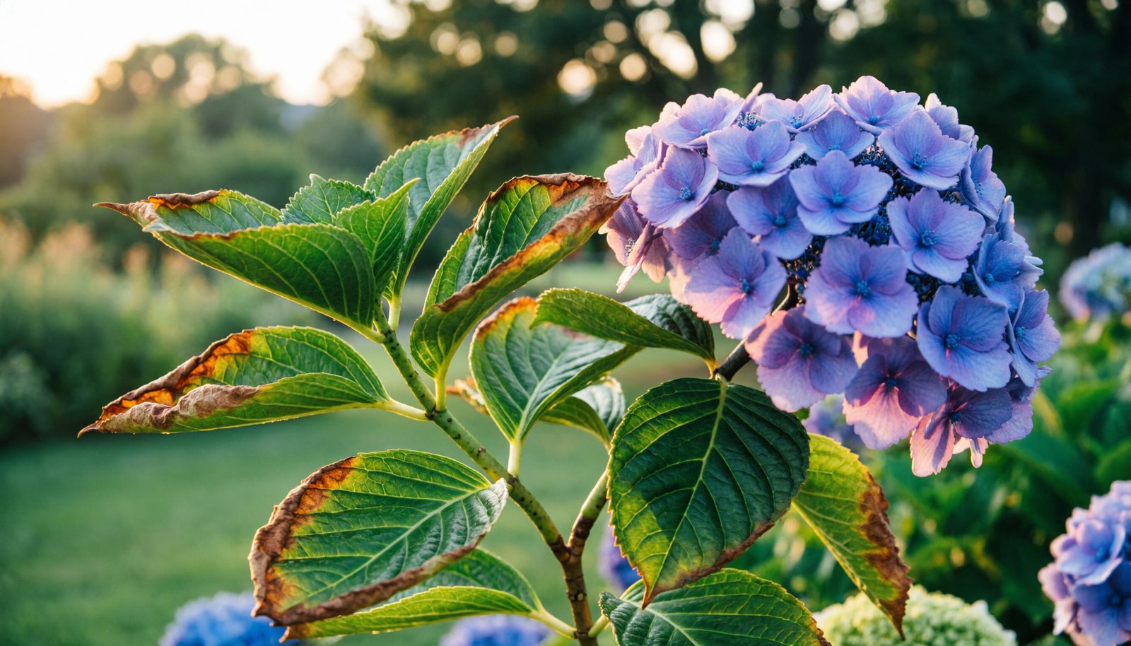 Hortensias grillés par la chaleur : faut-il vraiment couper les feuilles abîmées ?