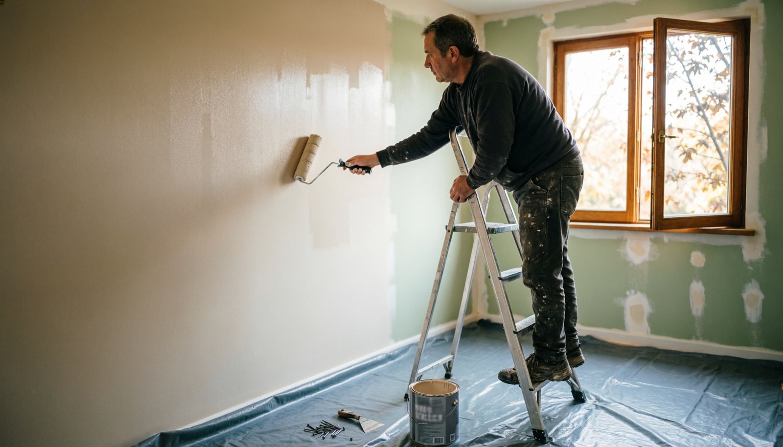 Repeindre un mur intérieur : pourquoi l'automne complique le séchage